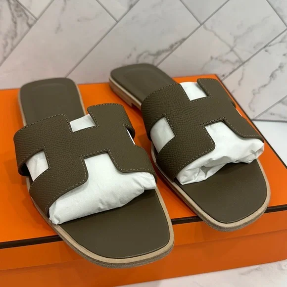 Hermes Shoes Hermes Oran Sandal Color Etoupe Poshmark